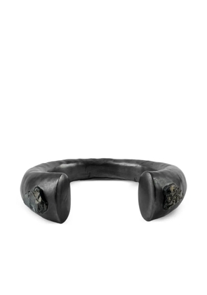 Parts of Four Big Arm crystal-embellishment bracelet - Black