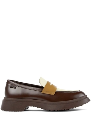 Camper Walden mismatched colour-block loafers - Brown