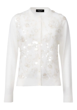 Fabiana Filippi sequin-embellished cardigan - White