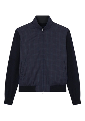 Paul & Shark check-pattern bomber jacket - Blue