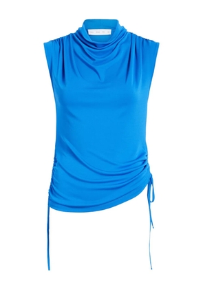 Proenza Schouler White Label Elna cowl-neck drawstring top - Blue