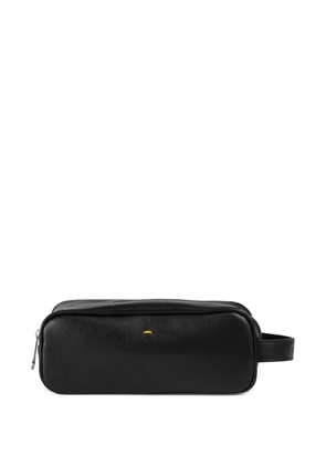 Doucal's leather toiletry bag - Black