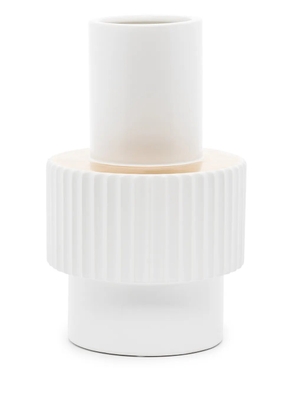 POLSPOTTEN small Gear ceramic vase (25,5cm) - White