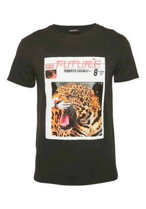 Roberto Cavalli jaguar-print T-shirt - Black