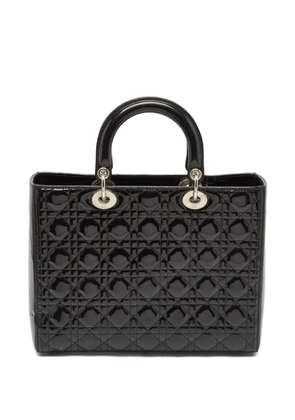 Christian Dior Pre-Owned large Lady Dior tote bag - Black