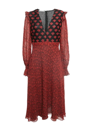 Philosophy Di Lorenzo Serafini floral-print midi dress - Red