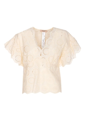TWINSET broderie-anglaise blouse - White