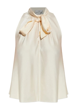Forte Forte tie-neck sleeveless top - Neutrals