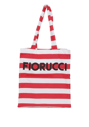 Fiorucci striped tote bag - Red