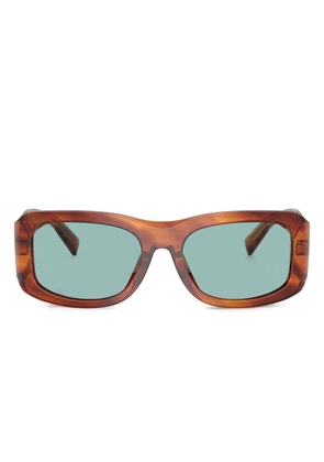 Dolce & Gabbana Eyewear wood-grain effect sunglasses - Brown