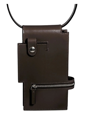 Merryl Tielman Jimmy flap pocket cross body bag - Brown