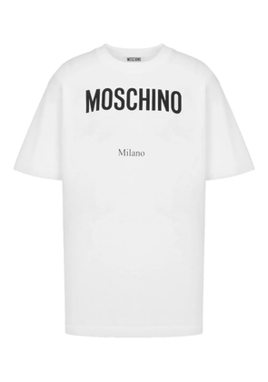 Moschino logo-print cotton T-shirt - White