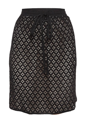 See by Chloé geometric lace skirt - Black