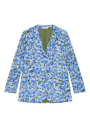 MALIPARMI floral-print blazer - Blue