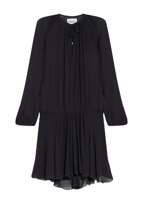 MARANT ÉTOILE drawstring tiered dress - Black