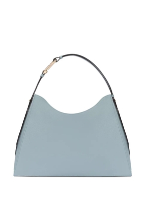 Furla curved-handle leather shoulder bag - Blue