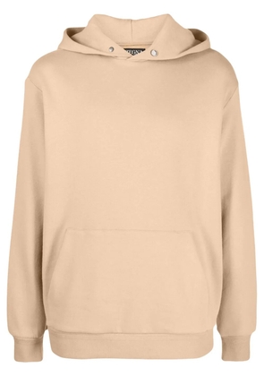 Zegna slouchy-hood cotton blend hoodie - Neutrals