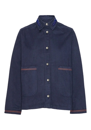 Henrik Vibskov embroidered-pocket jacket - Blue