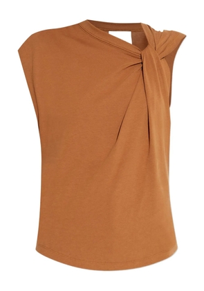 ISABEL MARANT Nayda twisted top - Brown