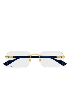 Gucci Eyewear logo-detail glasses - Gold