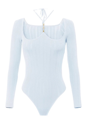 Elisabetta Franchi ribbed bodysuit - White