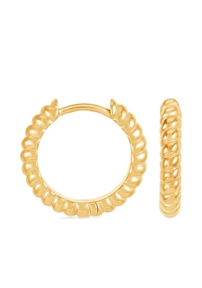 DOWER AND HALL small Twist hoop earrings - Gold