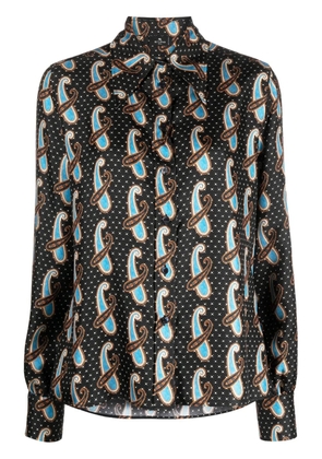 ETRO paisley-print silk shirt - Black
