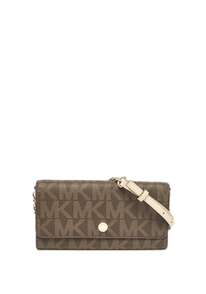 Michael Kors Vintage monogrammed clutch bag - Brown