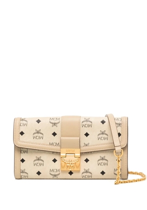 MCM large Tracy monogram-pattern wallet - Neutrals