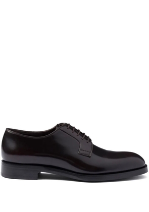 Prada brushed lace-up shoes - Black