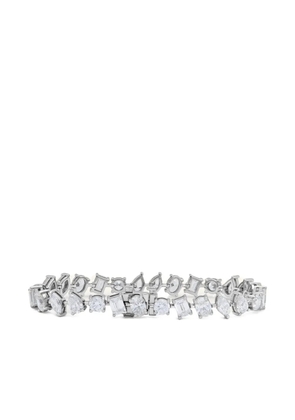 Jewels Aficionado 18K white gold diamond confetti tennis bracelet - Silver
