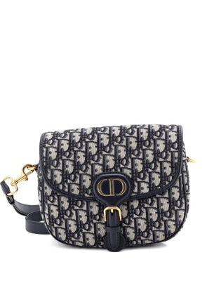 Christian Dior Pre-Owned Bobby Flap Bag Oblique Canvas Medium crossbody bag - Blue