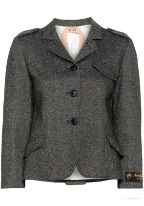Nº21 mélange-effect jacket - Grey