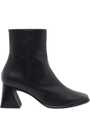 ANGEL ALARCON 70mm zip-detail block-heel boots - Black
