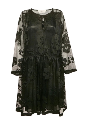 See By Chloé Vintage mesh floral dress - Black