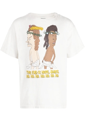 SAINT MXXXXXX graphic-print cotton T-shirt - White