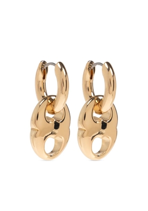 Tory Burch small Gemini hoop earrings - Gold