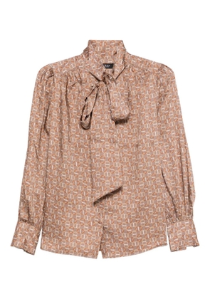 Lauren Ralph Lauren Klaryce long-sleeve blouse - Brown
