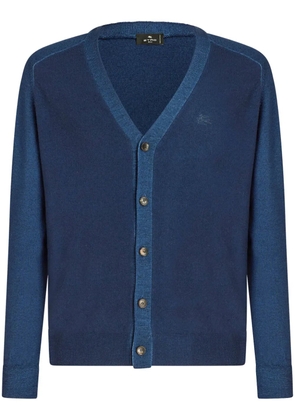 ETRO virgin wool cardigan - Blue