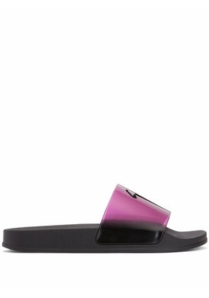 Giuseppe Zanotti Brett signature slides - Pink