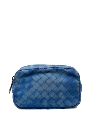 Bottega Veneta Pre-Owned 2012-2025 Nylon Intrecciolusion pouch - Blue