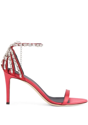 Giuseppe Zanotti 85mm Adele crystal sandals - Red