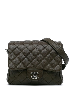 CHANEL Pre-Owned 2016-2017 CC Quilted Caviar crossbody bag - Brown