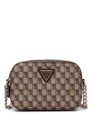 GUESS USA mini G-wave cross body bag - Brown