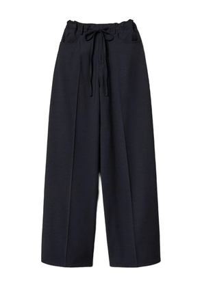 TWINSET drawstring wide-leg trousers - Blue