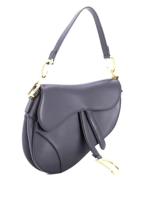 Christian Dior Pre-Owned Saddle Handbag Leather Medium shoulder bag - Black