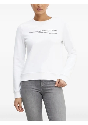 Karl Lagerfeld crew-neck sweatshirt - White