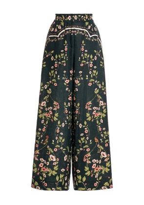 Agua By Agua Bendita floral-print trousers - Green