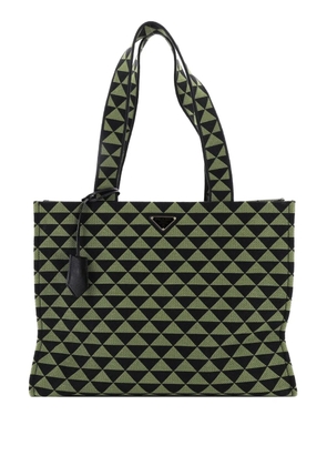 Prada Pre-Owned Symbole Shopper Jacquard Horizontal tote bag - Black