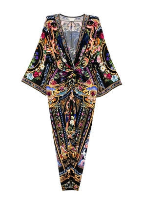 Camilla floral-print dress - Blue